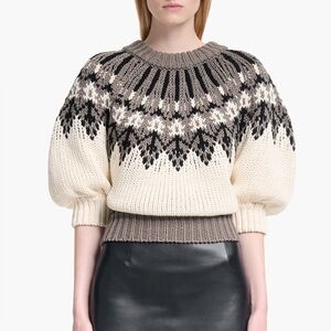 Altuzarra NWOT MARTY SWEATER Navy Fairisle